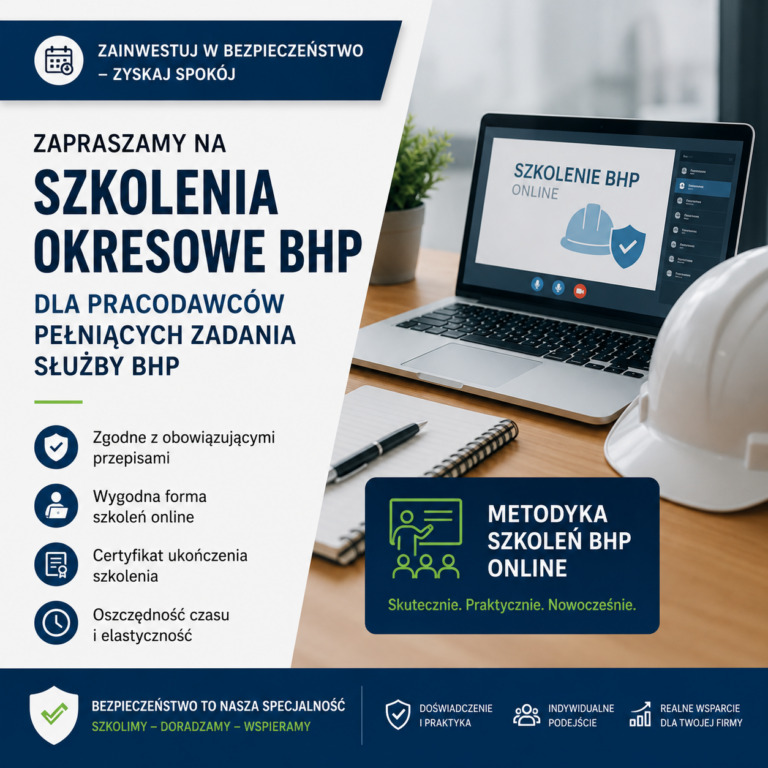 Pracodawca pełniący zadania służby BHP – kto może, jakie ma obowiązki i dlaczego warto ukończyć szkolenie?
