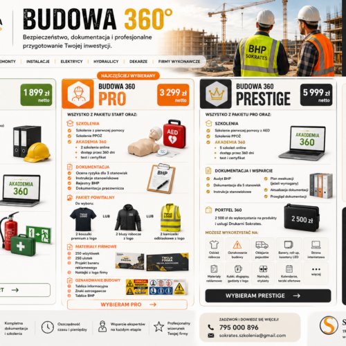 Budowa 360 - pakiety dla branży budowlanej Budowa 360 - pakiety dla branży budowlanej