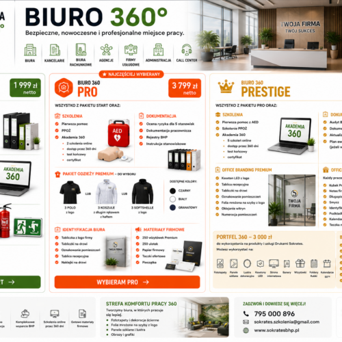 Biuro 360 - pakiety dla biur i firm usługowych Biuro 360 - pakiety dla biur i firm usługowych