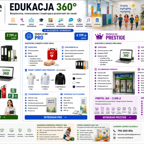 EDUKACJA 360 - pakiety dla placówek edukacyjnych EDUKACJA 360 - pakiety dla placówek edukacyjnych