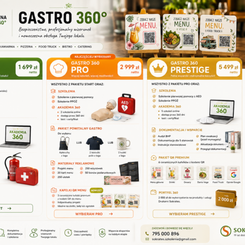 Gastro 360 - pakiety dla gastronomii Gastro 360 - pakiety dla gastronomii