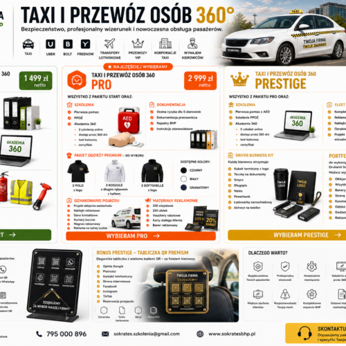TAXI I PRZEWÓZ OSÓB 360° - oferta transportowa TAXI I PRZEWÓZ OSÓB 360° - oferta transportowa