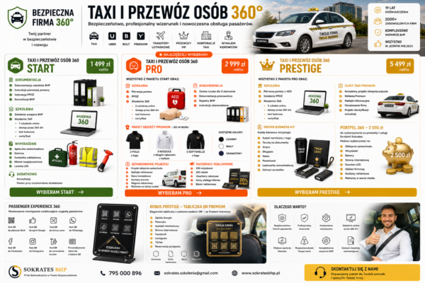 TAXI I PRZEWÓZ OSÓB 360° - oferta transportowa TAXI I PRZEWÓZ OSÓB 360° - oferta transportowa
